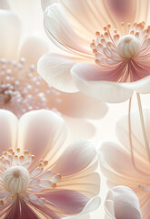 Wall Mural - light fragile flowers