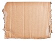 © Krakenimages.com - One ripped piece of cardboard material over isolated white background