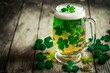 Shamrock Beer St. Patrick's Day Concept