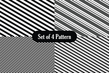 Poster - set of 4 diagonal pattern background design.