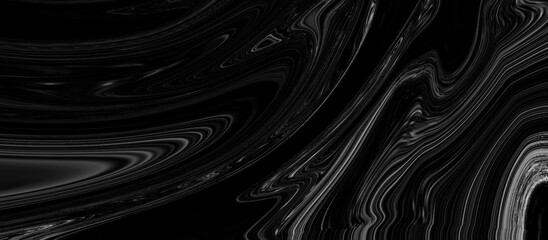 Luxurious black liquid marble surfaces design. fluid abstract paint background. close-up fragment of acrylic painting on canvas.