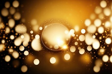 Wall Mural - Gold bokeh awards glamour background ,made with Generative AI