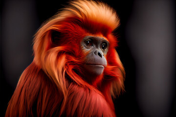 Canvas Print - Portrait of Majestic Monkey