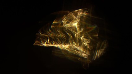 Aufkleber - Easy to add lens flare effects for overlay designs or screen blending mode to make high-quality images. Abstract sun burst, iridescent glare over black background. Wide angle horizontal wallpaper.