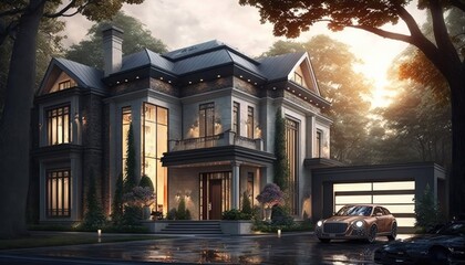 Wall Mural - Luxury house for sophisticated people