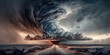 Thunderstorm Abstract Illustration Ai Generative AI Digital Art Hintergrund Background Cover Wetterbild Kunst