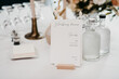 © Melissa Milis Photography/Stocksy - Walking Dinner & Drinks menu on a table indoors