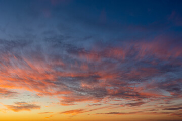 Wall Mural - sunset sky background overlay. ideal for sky replacement