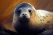 Painting of a seal. Generative AI