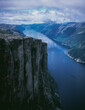 © Anna Tsukanova/Stocksy - Scenic view of Lysefjorden shot on film
