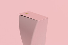 Column Of Credit Cards On Pink Background