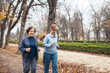© Pedro Merino/Stocksy - Senior women jogging in the park in the morning