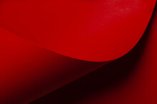 Graphic And Geometrical Red Paper Curve