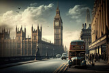 Fototapeta Big Ben - The Regal Capital: A Landscape of London