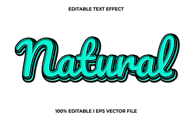 Poster - Natural 3d text effect and editable text, template 3d style use for business tittle