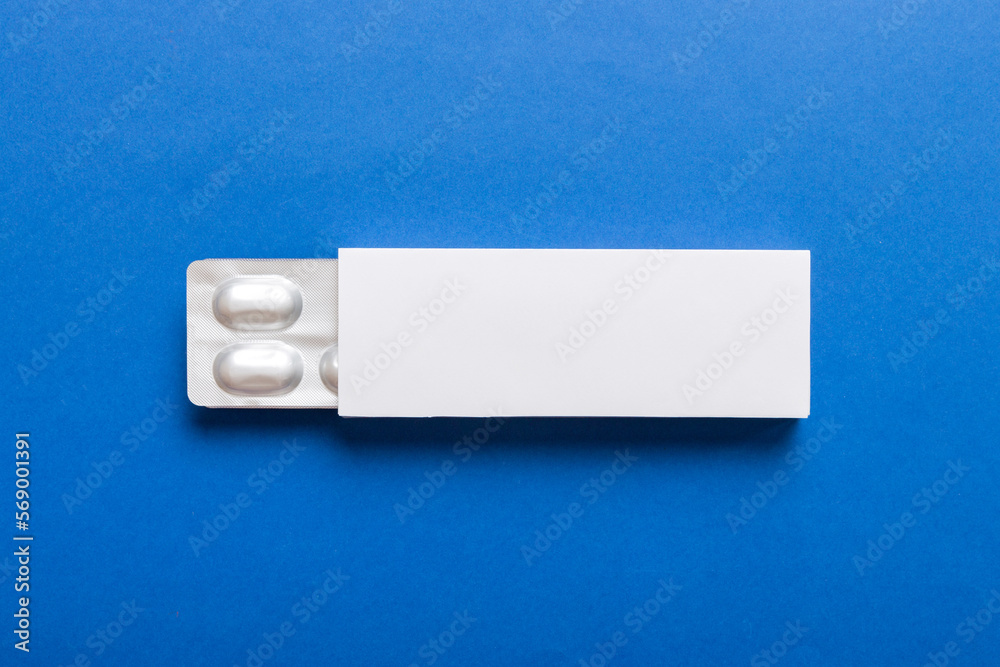 Blank White Product Package Box Mock-up. Open blank medicine drug box ...