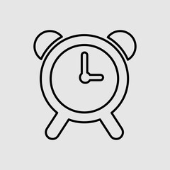 Poster - Alarm Icon Vector. Simple flat symbol. trendy style illustration on white background