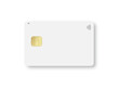 © YASUTAKA OTSUKI - Illustration of credit card on transparent background. White credit card with blank face for design.