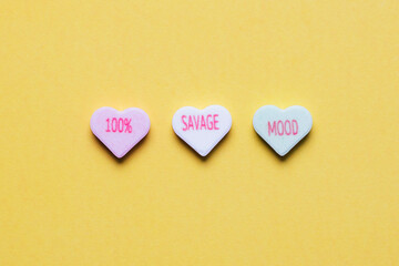 Unique Conversation Hearts,Valentines Day and Millenial and Gen Z Modern Romance