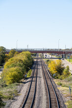 Railroad Tracks In Round Rock Texas