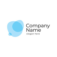 logo with an abstract sign similar to soap bubbles, suitable for the cleanliness and hygiene industry