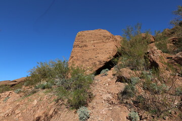 Canvas Print - red rocks and sky