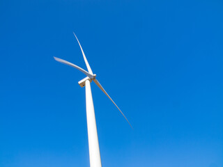 wind turbine on sky background. 