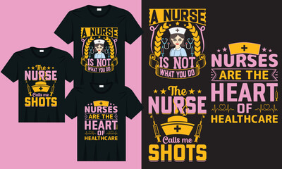 Wall Mural - Nurse t-shirt design typography vintage premium vector premium vector