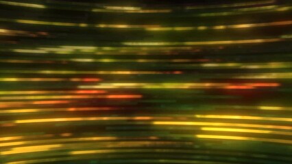 Poster - Stream of flashing colorful stripes. Motion. Fast cyber stream with bright stripes. Stripes move in colorful background with glitch effect