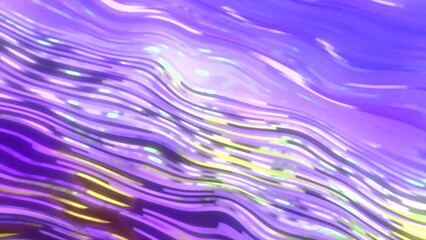 Poster - Bright shimmering lines in glitch background. Motion. Stream of shimmering glitch lines. Computer background with glitch lines in bright stream