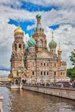 Church Of The Savior On Spilled Blood, Griboedov Canal, Saint Petersburg, Russia