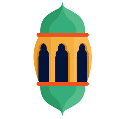 arabic islamic ramadan vector flat lantern lamp llustration