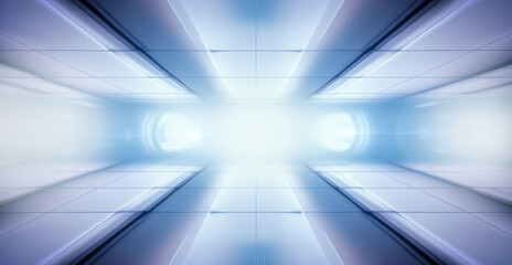 Wall Mural - abstract blue light ray, simple background, technology digital business concept