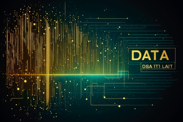 Big data concept background. Generative AI