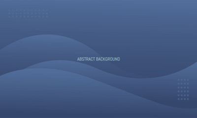 Poster - Blue army gradient abstract wave wallpaper background