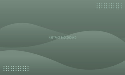 Poster - Dark green gradient abstract wave wallpaper background