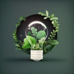 Poster - Earth Day is held in hands. Energy conservation, environmental preservation, and long-term development are all concepts that are being explored. Ecology concept, generative ai