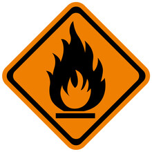 Inflammable - Risque D'incendie - Attention Au Feu
