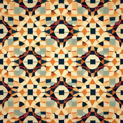 Sticker - seamless geometric pattern with shapes