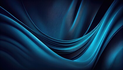 luxury soft fabric ocean blue texture background. abstract and elegant panoramic banner for fashion 