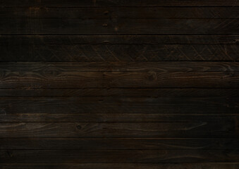 Wall Mural - Old black wood texture background