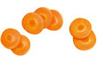 © Pic_It - rodelas de cenoura em fundo transparente - cenoura fresca cortada