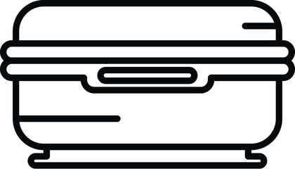 Poster - Spa solarium icon outline vector. Sun bed. Body care
