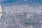 Fototapeta Na sufit - Aerial view of Santa Monica and the West Side of Los Angeles