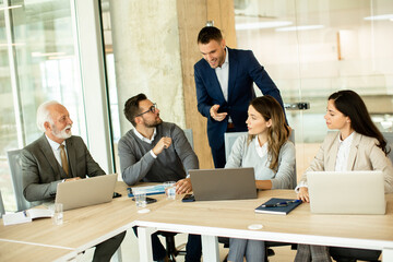 Sticker - Businesspeople working in team in the office