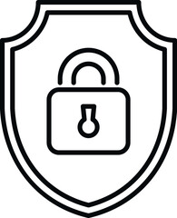 Poster - best ssl certificate icon outline vector. secure data. safety network