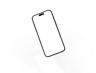 Poster - realistic smartphone template mockup for user experience presentation