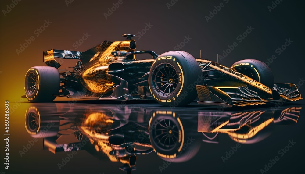 Formula 1 racing on circuit, generative ai Stock Illustration | Adobe Stock