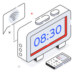 Poster - Digital Clock 