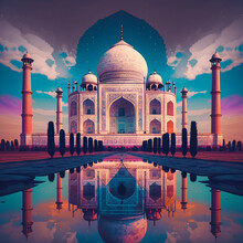  Taj Mahal From A Distance